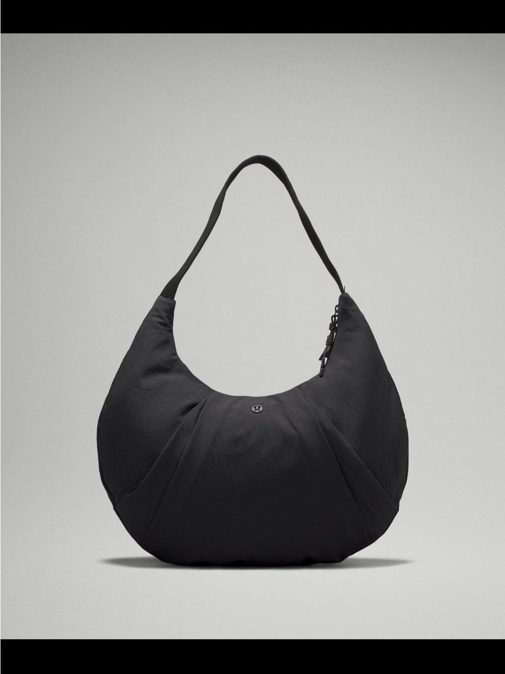 lululemon athletica Black Crescent Shoulder Bag